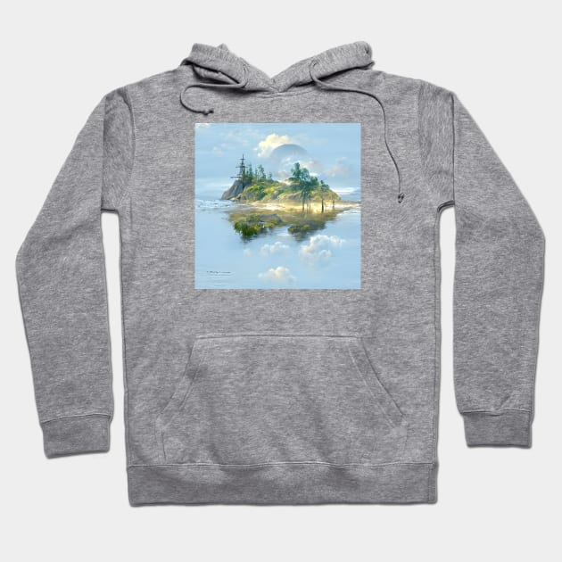 Shipwrecked on Mirror Island Hoodie by tdraw